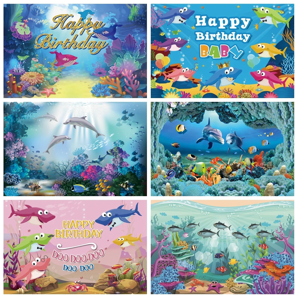 Laeacco Sea Fish Backgrounds For Photography Shark Cartoons Shell Coral Underwater Birthday Party Baby Child Photo Backdrops
Laeacco Sea Fish Backgrounds For Photography Shark Cartoons Shell Coral Underwater Birthday Party Baby Child Photo Backdrops