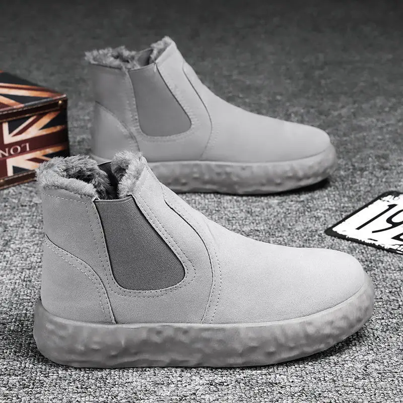 Winter Men's Snow Boots New Style High-top Thickening Plus Velvet Cotton Shoes To Keep Warm Korean Style Trendy Casual
Winter Men's Snow Boots New Style High-top Thickening Plus Velvet Cotton Shoes To Keep Warm Korean Style Trendy Casual