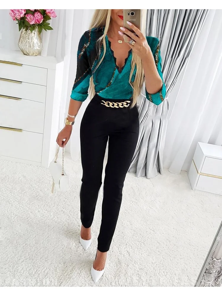 Jumpsuit Women 2022 Bodysuit Geo Trim V-Neck Long Sleeve Jumpsuit One Piece For Women Combinaison Femme
Jumpsuit Women 2022 Bodysuit Geo Trim V-Neck Long Sleeve Jumpsuit One Piece For Women Combinaison Femme