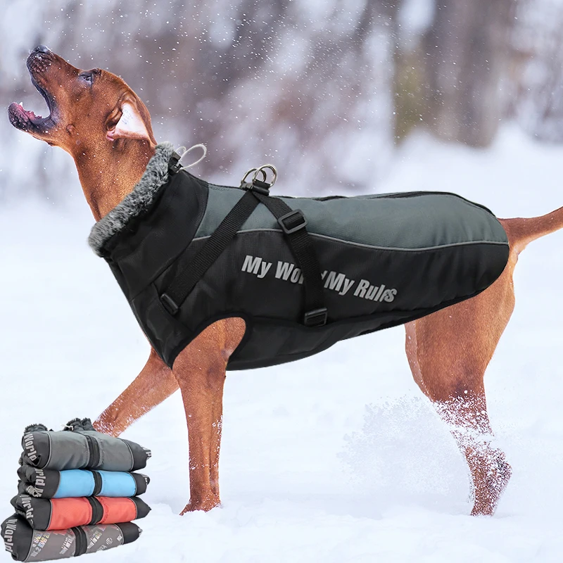 Large Dog Jacket Vest Coat Clothes Winter Cotton Waterproof Pet Puppy Warm Sweatshirt For Small Medium Big Dog Apparel Costume
Large Dog Jacket Vest Coat Clothes Winter Cotton Waterproof Pet Puppy Warm Sweatshirt For Small Medium Big Dog Apparel Costume