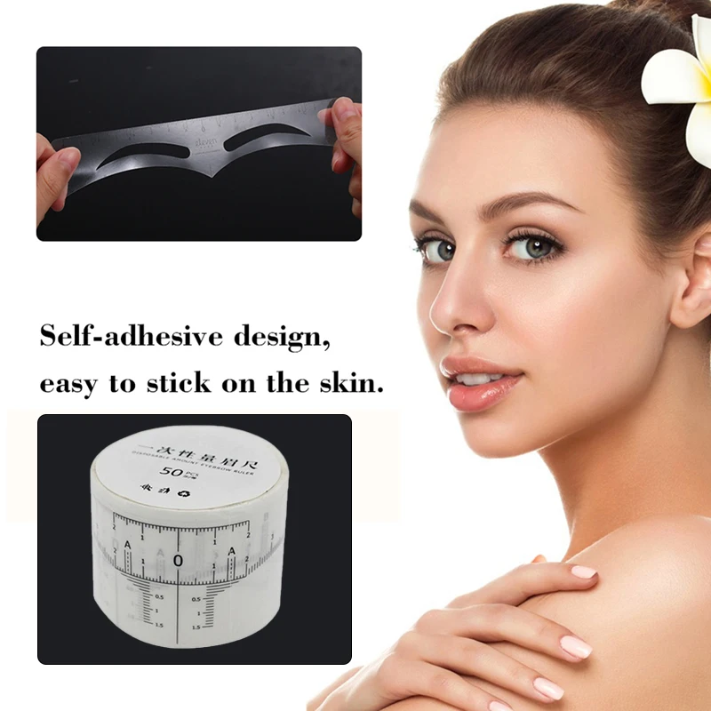50pcs Permanent Makeup Eyebrow Disposable Accurate Ruler Microblading Shaping Tools Tattoos Measure Stickers
50pcs Permanent Makeup Eyebrow Disposable Accurate Ruler Microblading Shaping Tools Tattoos Measure Stickers