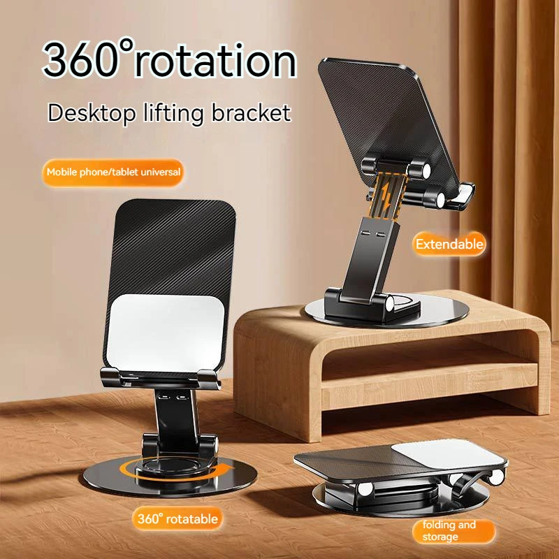 360Degree Rotation Decompression Mobile Phone Holder Folding Lazy Desktop Live Mobile Phone Tablet Universal Metal Holder
360Degree Rotation Decompression Mobile Phone Holder Folding Lazy Desktop Live Mobile Phone Tablet Universal Metal Holder