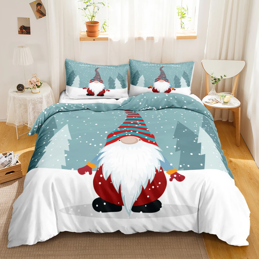 Christmas Duvet Cover Set Christmas Celebration Winter Polyester Bedding Set with Zipper Ties for All Season Double
Christmas Duvet Cover Set Christmas Celebration Winter Polyester Bedding Set with Zipper Ties for All Season Double