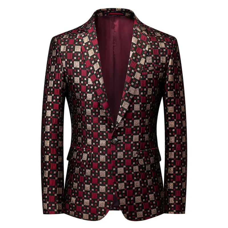 Men Blazer New Arrival 2022 High Quality Burgundy Blazer Jacket Costume Homme 6XL Men's Party Prom Stage Blazers
Men Blazer New Arrival 2022 High Quality Burgundy Blazer Jacket Costume Homme 6XL Men's Party Prom Stage Blazers