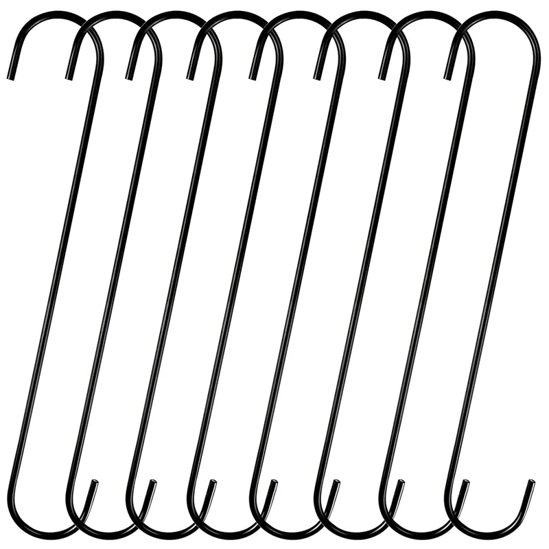 12 Inch 10 Pack Extra Large S Hooks For Hanging Plant Tree Branch,Bird Feeder,Pots And Pans Closet Garden Pergola
12 Inch 10 Pack Extra Large S Hooks For Hanging Plant Tree Branch,Bird Feeder,Pots And Pans Closet Garden Pergola