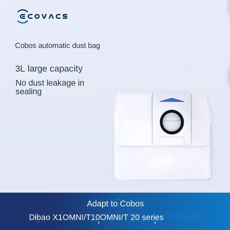 ECOVACS Dibao Accessories Sweeping Robot X1 OMNI/T10 OMNI/T20 Series Dust Collection Bag * 3 Pack
ECOVACS Dibao Accessories Sweeping Robot X1 OMNI/T10 OMNI/T20 Series Dust Collection Bag * 3 Pack