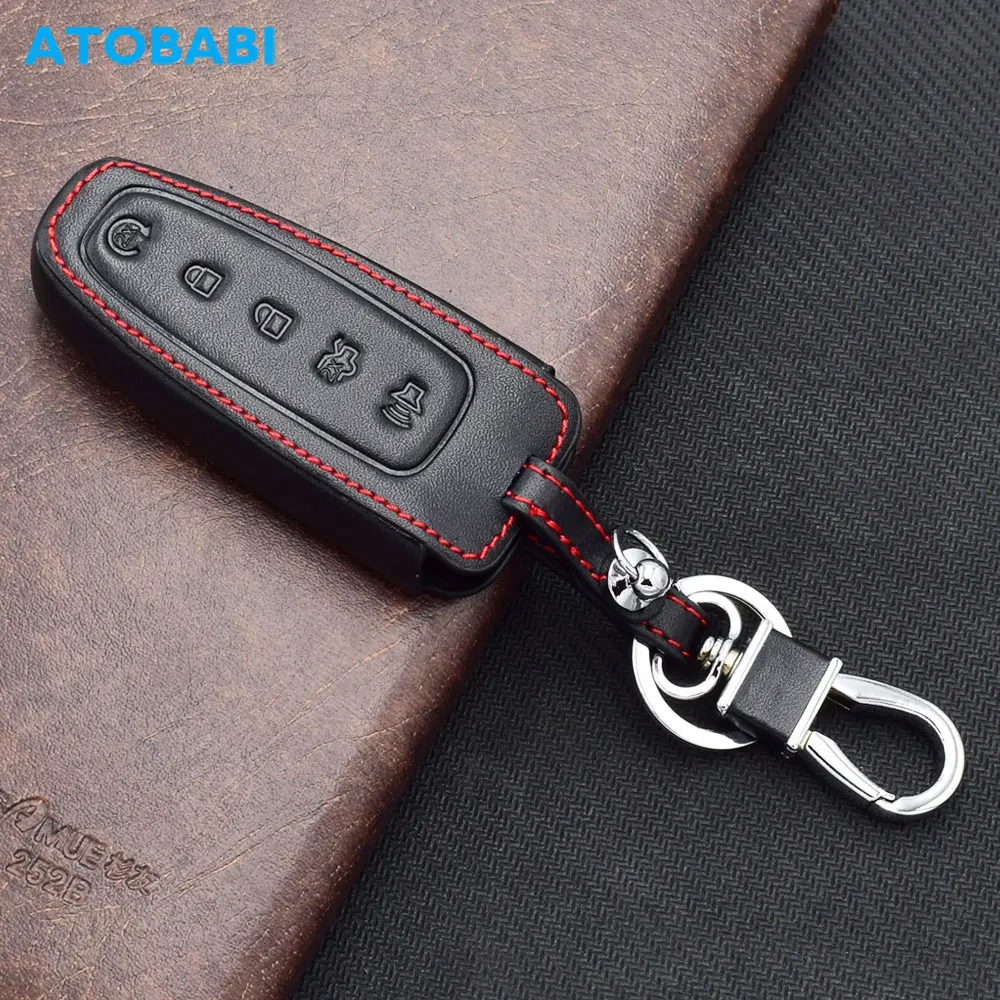 ATOBABI Leather Car Key Case Keychain For Ford Edge Expedition Explorer Flex Focus Taurus Lincoln MKS MKT MKX Smart Remote Cover
ATOBABI Leather Car Key Case Keychain For Ford Edge Expedition Explorer Flex Focus Taurus Lincoln MKS MKT MKX Smart Remote Cover