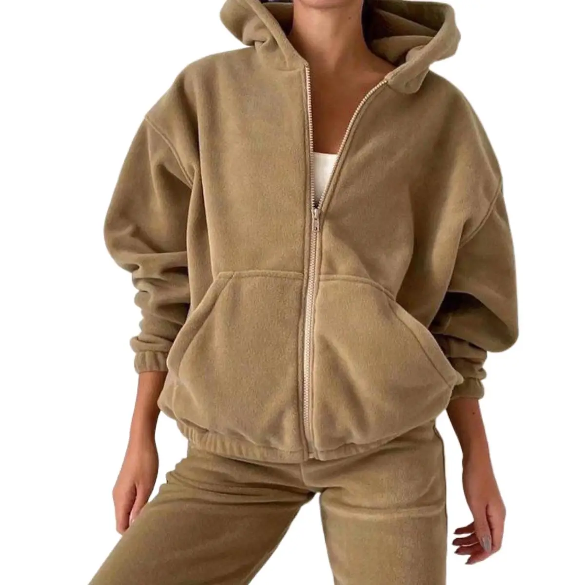 Tracksuit 2 Piece Set Autumn Winter Flannel Zipper Jacket + Long Pants Sports Suit Female Sweatshirt Sportswear Suit For Woman
Tracksuit 2 Piece Set Autumn Winter Flannel Zipper Jacket + Long Pants Sports Suit Female Sweatshirt Sportswear Suit For Woman