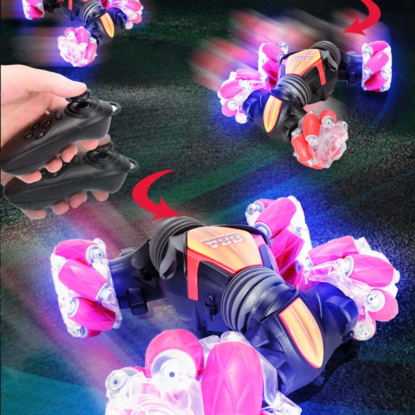 Gesture Sensor Remote Control Twisting Car 2.4G Drifting Stunt Car 360°deformation Climbing Car Children's Electric Toy
Gesture Sensor Remote Control Twisting Car 2.4G Drifting Stunt Car 360°deformation Climbing Car Children's Electric Toy