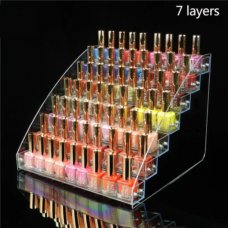 5/6/7 Layers Acrylic Nail Polish Display Organizer Shelf Clear Cosmetic Display Rack Holder Frame Jewelry Stand Storage Box
5/6/7 Layers Acrylic Nail Polish Display Organizer Shelf Clear Cosmetic Display Rack Holder Frame Jewelry Stand Storage Box