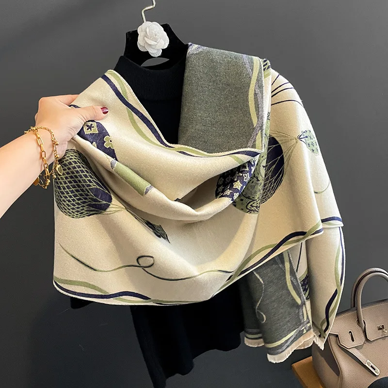 Korean Style Winter Warm Cashmere Scarf for Women Design Printing Knitted Scarves Female Bandana Thick Neckerchief Shawl 2023
Korean Style Winter Warm Cashmere Scarf for Women Design Printing Knitted Scarves Female Bandana Thick Neckerchief Shawl 2023