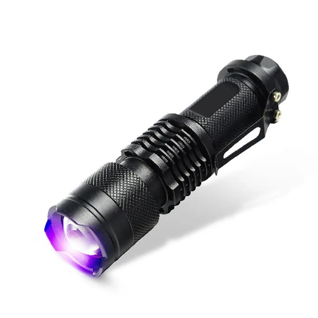 Purple Bright Flashlight Adjustable Focus Currency Checking Portable Handheld Light Battery Powered
Purple Bright Flashlight Adjustable Focus Currency Checking Portable Handheld Light Battery Powered