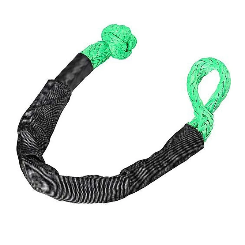 15T Break Strength Synthetic Soft Shackle Rugged Shackles With Protective Sleeve Tow Rope For Vehicle Recovery
15T Break Strength Synthetic Soft Shackle Rugged Shackles With Protective Sleeve Tow Rope For Vehicle Recovery