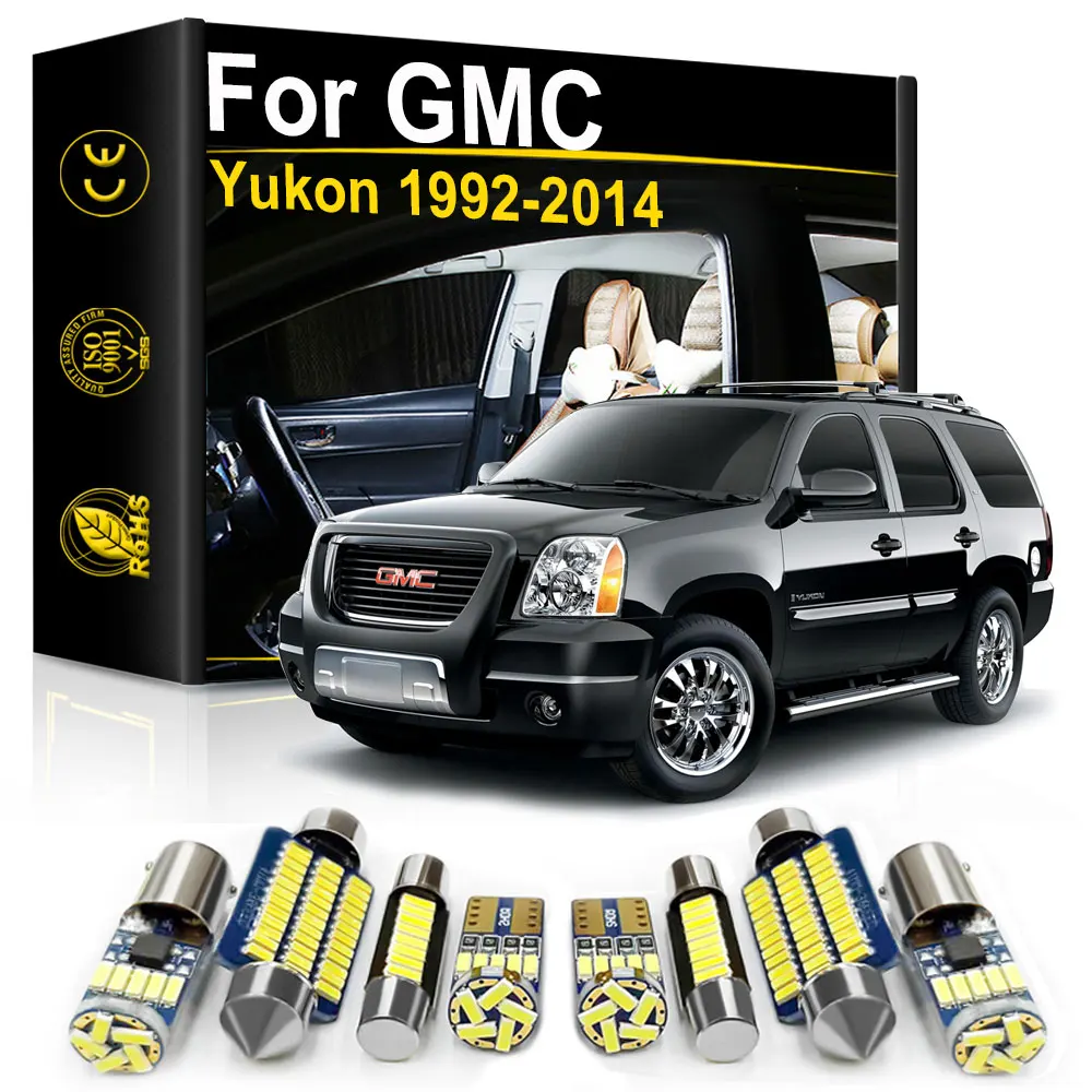 For GMC Yukon 1992-2000 2005 2006 2007 2008 2009 2010 2011 2012 2013 2014 2015 2016 Car LED Interior Lights Canbus Accessories
For GMC Yukon 1992-2000 2005 2006 2007 2008 2009 2010 2011 2012 2013 2014 2015 2016 Car LED Interior Lights Canbus Accessories