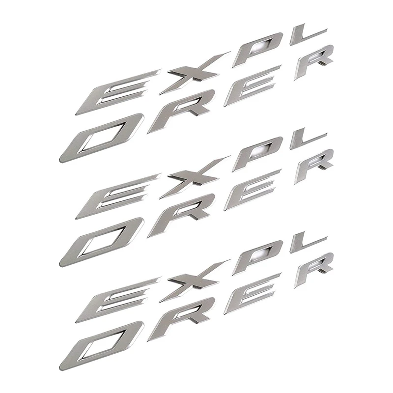 24x Explorer Автомобильная Эмблема передняя капота эмблема 3D буквы стикер Explorer подходит для Ford 2011-2019 Explorer (глянцевый серебристый)
24x Explorer Автомобильная Эмблема передняя капота эмблема 3D буквы стикер Explorer подходит для Ford 2011-2019 Explorer (глянцевый серебристый)