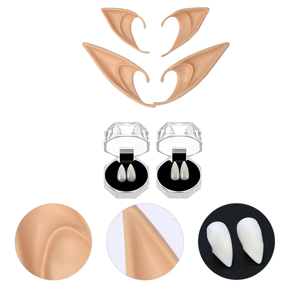 8 шт. Косплей Хэллоуин Искусственные клыки игрушки Хэллоуин Elf Ears вечерние Prop 
8 шт. Косплей Хэллоуин Искусственные клыки игрушки Хэллоуин Elf Ears вечерние Prop