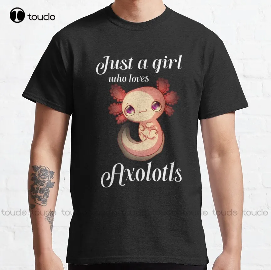 Забавная Классическая футболка с надписью «Just A Girl Who Loves Axolotls», рубашки на заказ, дизайнерские хлопковые уличные простые винтажные повседне...
Забавная Классическая футболка с надписью «Just A Girl Who Loves Axolotls», рубашки на заказ, дизайнерские хлопковые уличные простые винтажные повседне...