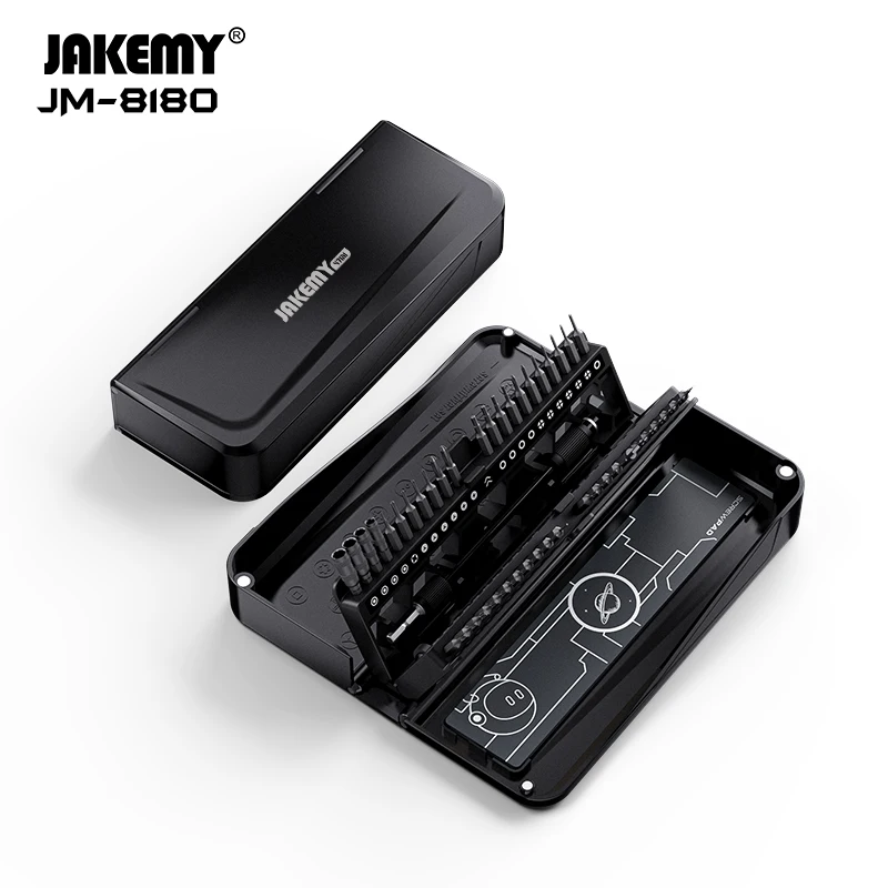 JM-8180 47 в 1 отвертка S2 Стальная многофункциональная Отвертка CRV мобильный телефон набор инструментов для ремонта компьютерных часов игровых ...
JM-8180 47 в 1 отвертка S2 Стальная многофункциональная Отвертка CRV мобильный телефон набор инструментов для ремонта компьютерных часов игровых ...