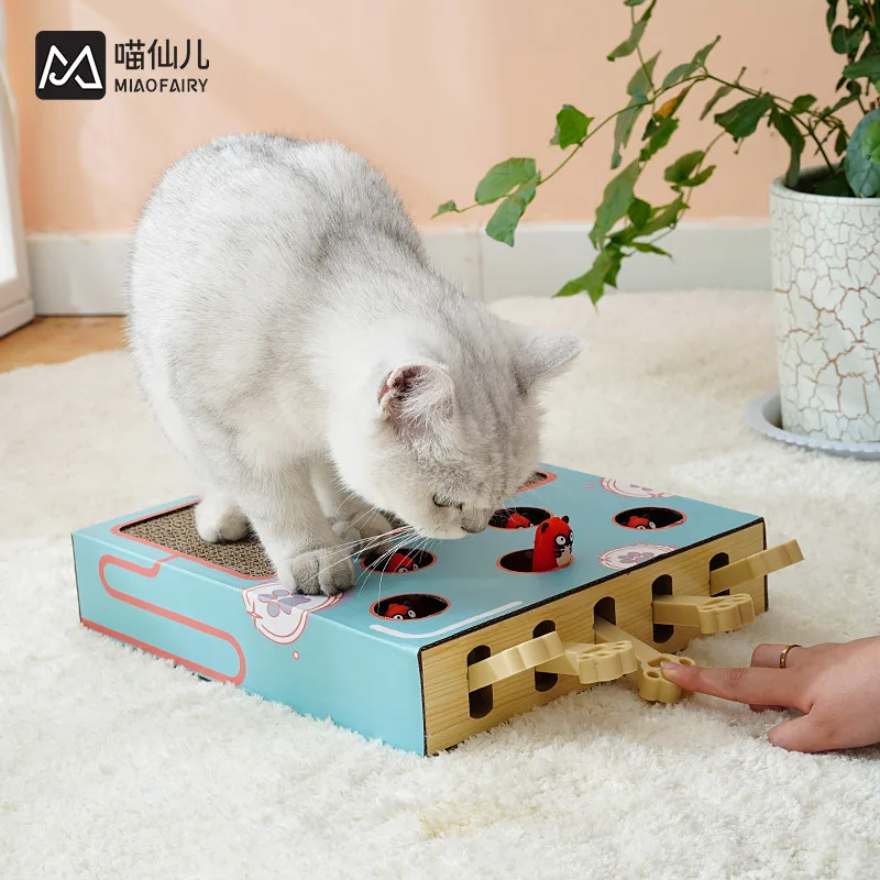Cat Toy Whack-a-Mole Cat Scratching Board Toy Grinding Claw Rest Play Funny Cat Interactive Multifunctional Cat Supplies
Cat Toy Whack-a-Mole Cat Scratching Board Toy Grinding Claw Rest Play Funny Cat Interactive Multifunctional Cat Supplies