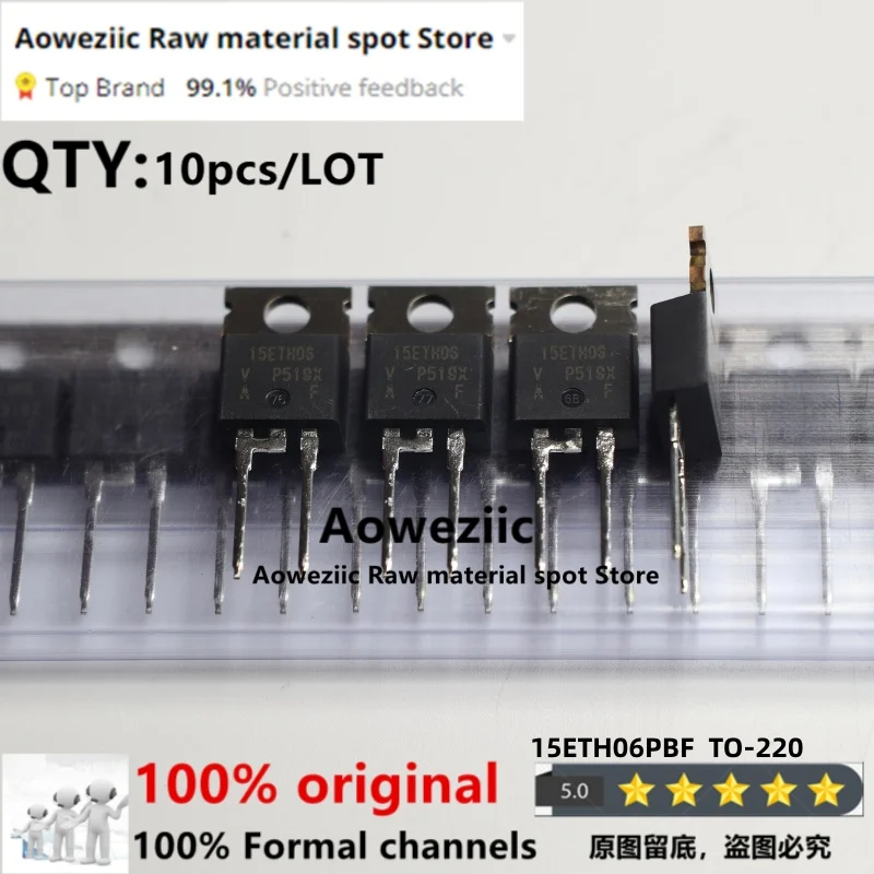 Aoweziic 100% New Imported Original 15ETH06PBF 15ETH06 15ETX06PBF 15ETX06 TO-220F Fast Recovery Diode 15A 600V
Aoweziic 100% New Imported Original 15ETH06PBF 15ETH06 15ETX06PBF 15ETX06 TO-220F Fast Recovery Diode 15A 600V