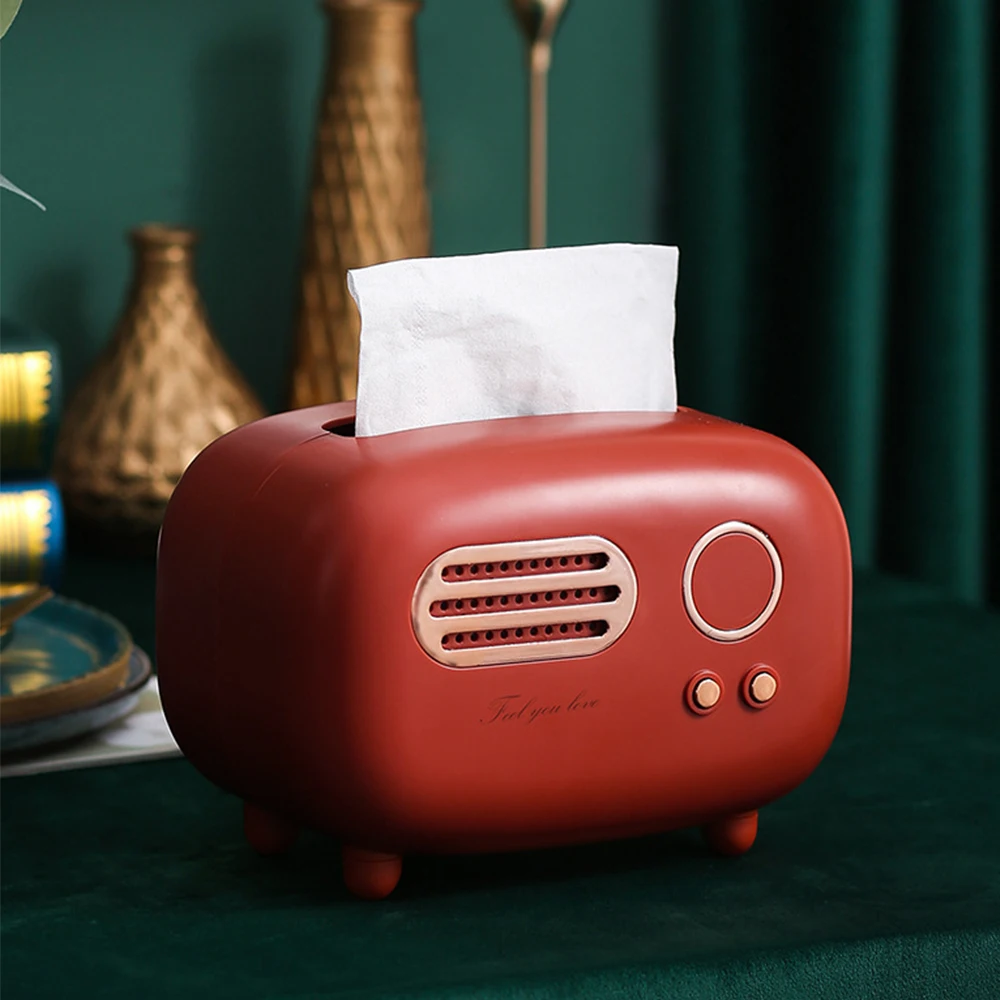 Radio Tissue Box Size Light Luxury Style Gift Living Room Household Premium Drawout Paper Box Creative Retro Tissue Box
Radio Tissue Box Size Light Luxury Style Gift Living Room Household Premium Drawout Paper Box Creative Retro Tissue Box