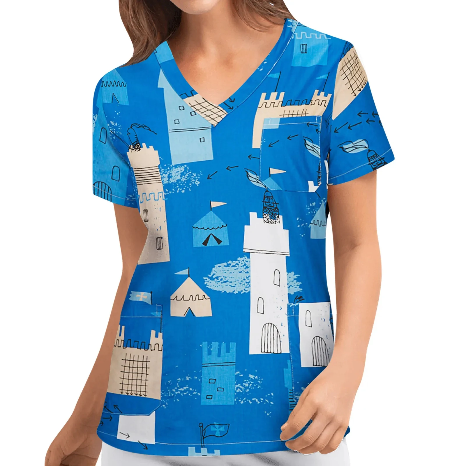 New Nurse Scrub Top Pharmacist Dental Veterinary Nurse Shirt Slim Fit Beauty Scrub Coat Hydrotherapy Work Clothes
New Nurse Scrub Top Pharmacist Dental Veterinary Nurse Shirt Slim Fit Beauty Scrub Coat Hydrotherapy Work Clothes