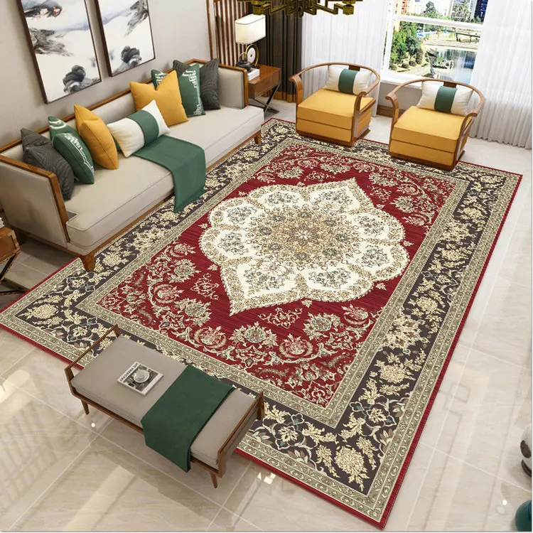 Retro European style carpet, used for living room, bedroom, bedside and entry, washable and non slip floor mat
Retro European style carpet, used for living room, bedroom, bedside and entry, washable and non slip floor mat