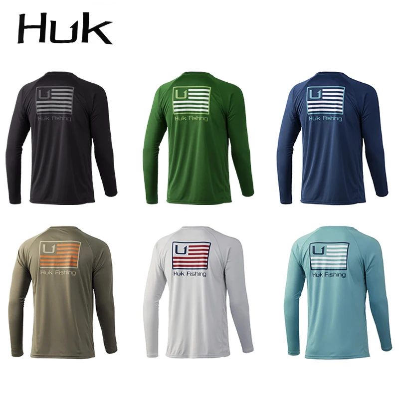 HUK-Long Sleeve Fishing Shirts for Men, Quick Dry, Breathable, UV Protection, Summer Wear, New
HUK-Long Sleeve Fishing Shirts for Men, Quick Dry, Breathable, UV Protection, Summer Wear, New
