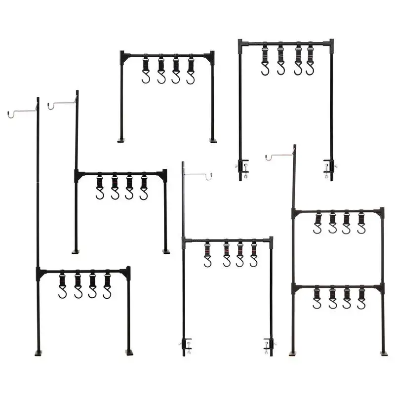 Camping Hang Rack Foldable Aluminum Alloy Storage Rack With Hooks Multifunctional Camping Gear Lightweight Hang Organizer
Camping Hang Rack Foldable Aluminum Alloy Storage Rack With Hooks Multifunctional Camping Gear Lightweight Hang Organizer