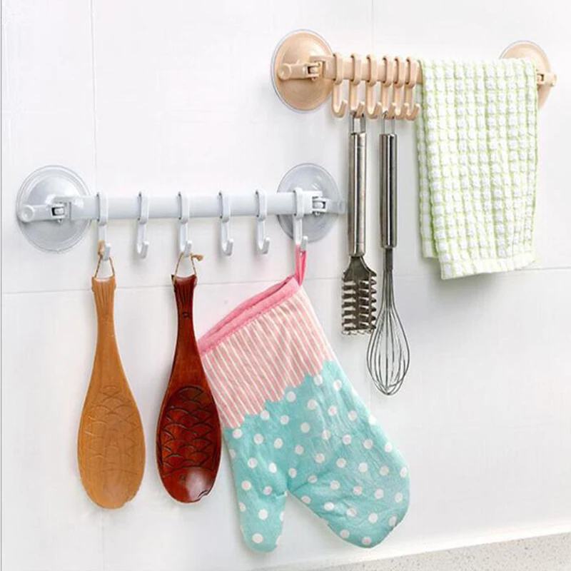 Adjustable Towel Rack Bathroom Accessories Hooks Hanger Kitchen Storage Racks Wall Hooks Organizer Suction Cup Clothes Holder
Adjustable Towel Rack Bathroom Accessories Hooks Hanger Kitchen Storage Racks Wall Hooks Organizer Suction Cup Clothes Holder