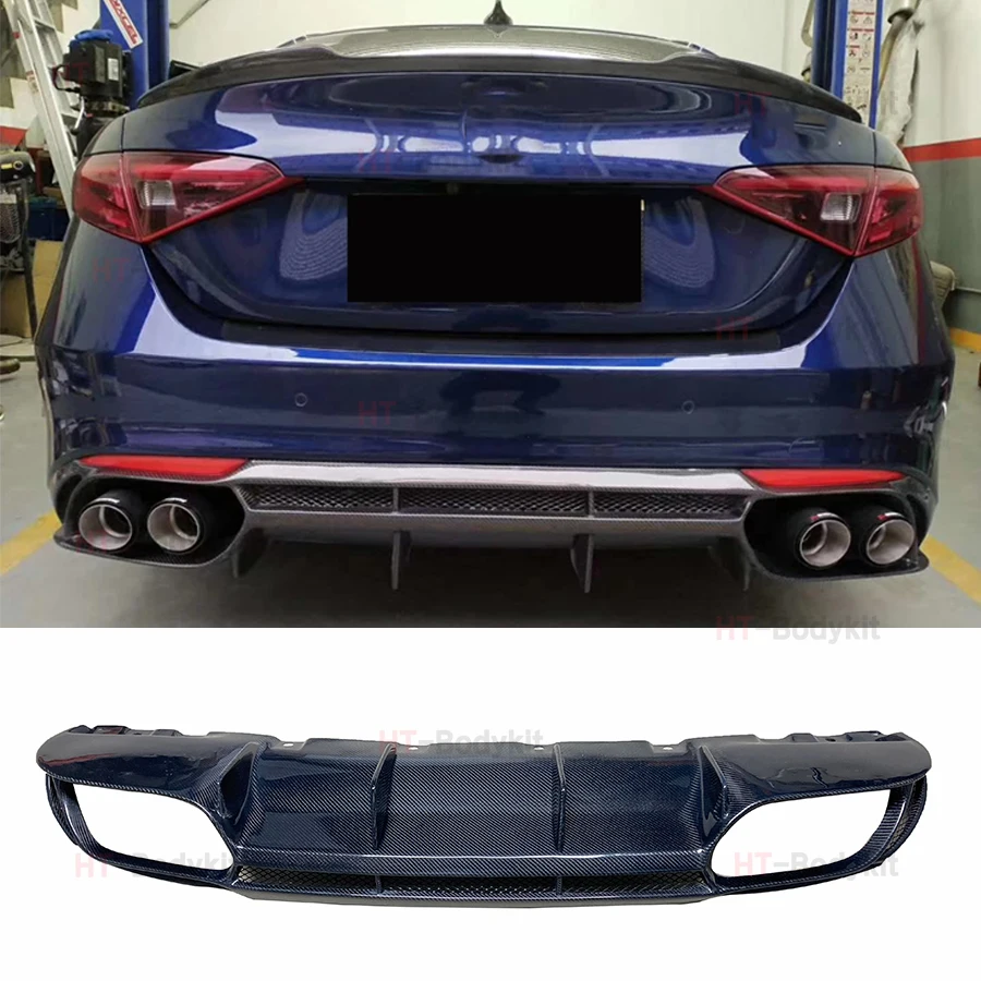 Carbon Fiber Car Spoiler Rear Bumper Diffuser Lip Spoiler for Alfa Romeo Giulia Standard 2017-2020 QV style
Carbon Fiber Car Spoiler Rear Bumper Diffuser Lip Spoiler for Alfa Romeo Giulia Standard 2017-2020 QV style