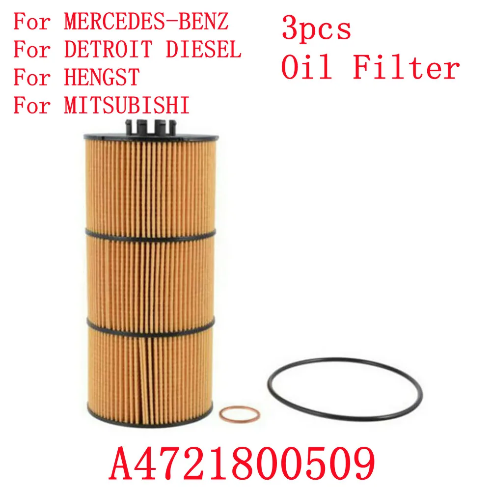 3pcs Oil Filter A4721800509 For Cascadia Engine DD13 DD15 DD6 For DETROIT DIESEL A4721841325 For MERCEDES-BENZ 472 180 0309
3pcs Oil Filter A4721800509 For Cascadia Engine DD13 DD15 DD6 For DETROIT DIESEL A4721841325 For MERCEDES-BENZ 472 180 0309