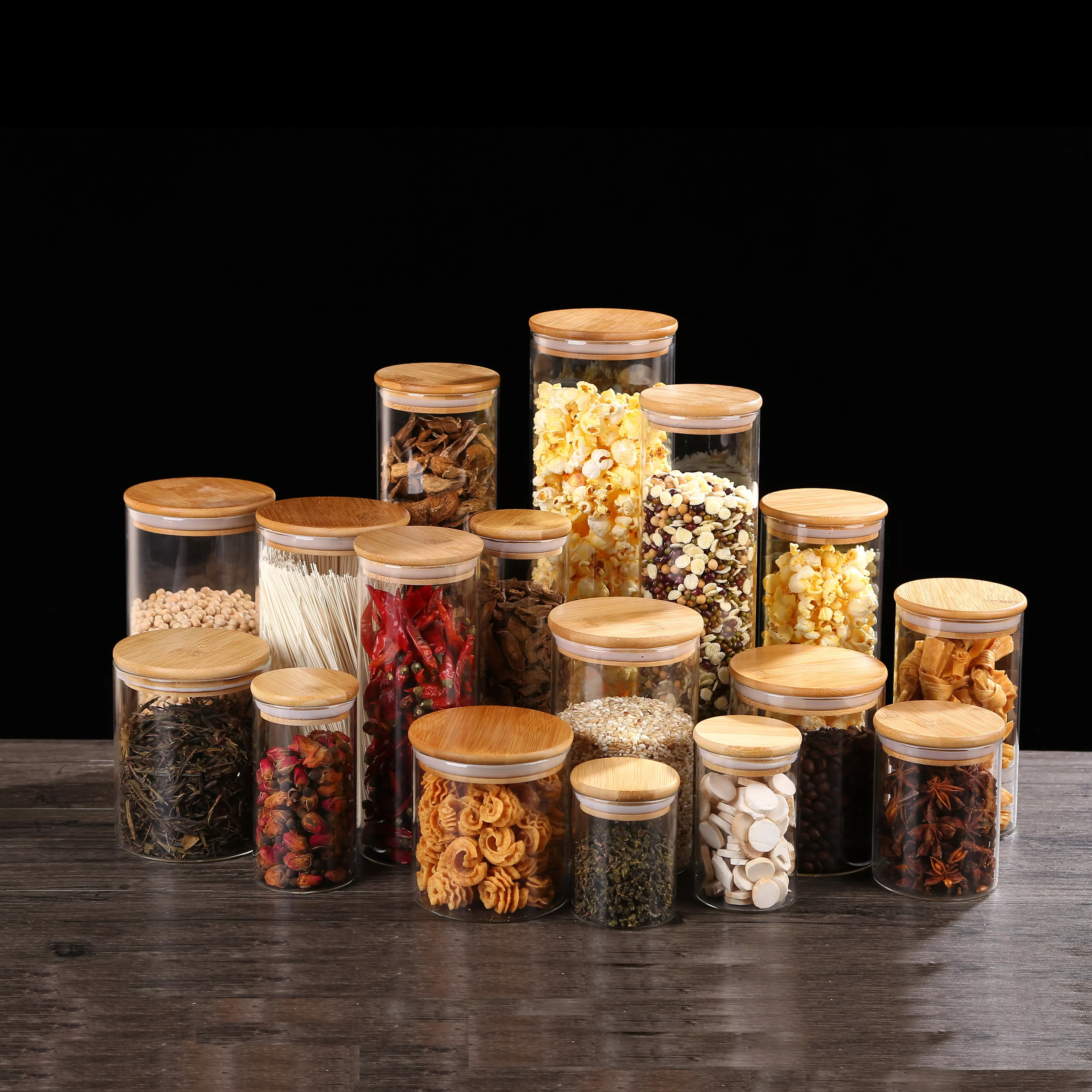 NEW2023 Home Kitchen Mason Organizer Sealed Glass Storage Jars With Bamboo Lid For Food Noodles Coffee Candy Bean Nut Bottle C 
NEW2023 Home Kitchen Mason Organizer Sealed Glass Storage Jars With Bamboo Lid For Food Noodles Coffee Candy Bean Nut Bottle C