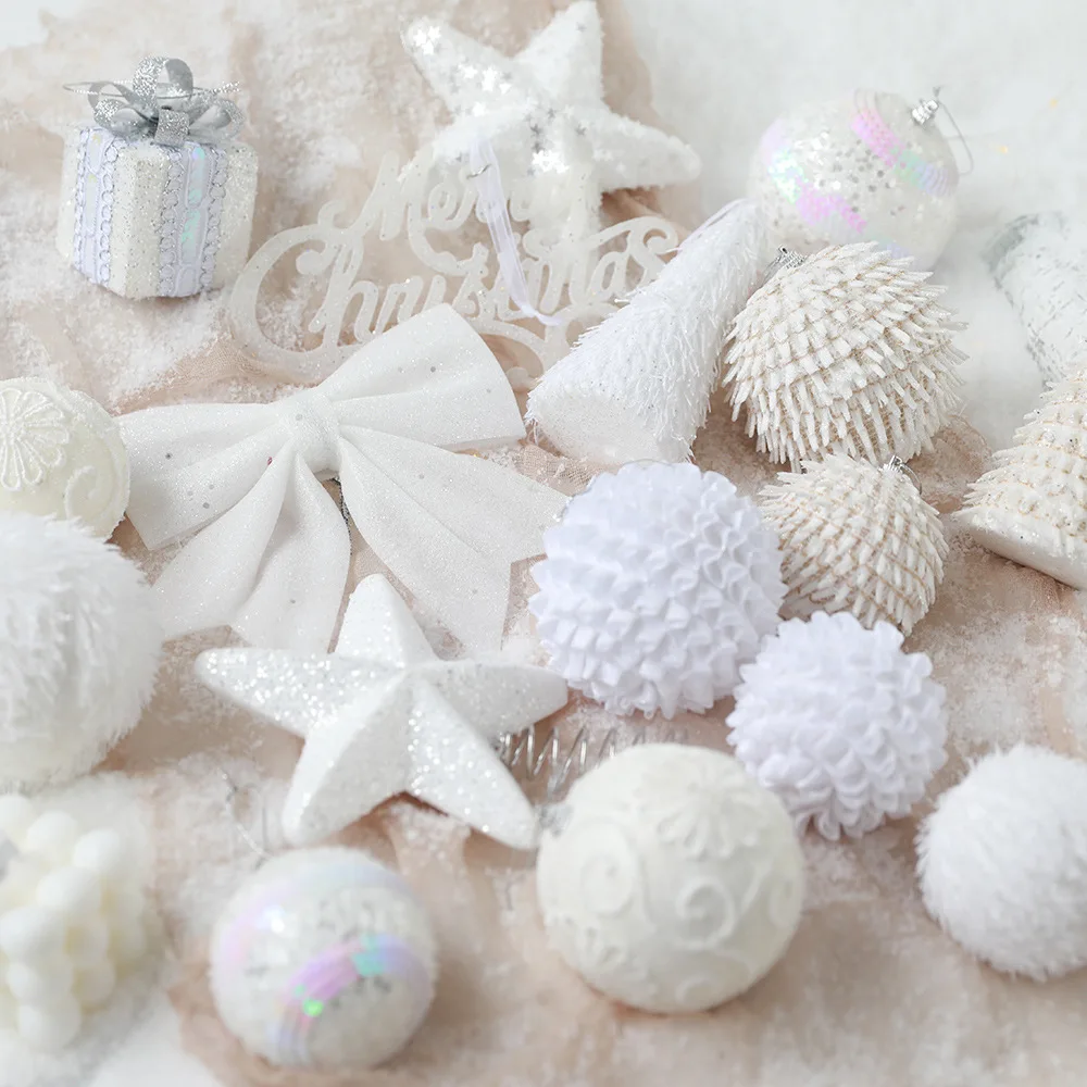 Christmas Tree Decorations Balls White Bauble Xmas Party Hanging Ball Ornaments Christmas Decorations for Home New Year Gift
Christmas Tree Decorations Balls White Bauble Xmas Party Hanging Ball Ornaments Christmas Decorations for Home New Year Gift