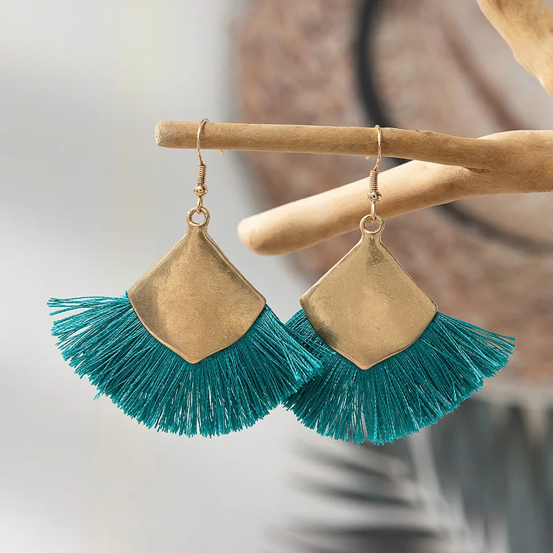 Boho Vintage Tassel Earrings For Women Round Fan Shape Big Dangle Drop Earrings Beach Summer Jewelry Gift Brincos
Boho Vintage Tassel Earrings For Women Round Fan Shape Big Dangle Drop Earrings Beach Summer Jewelry Gift Brincos