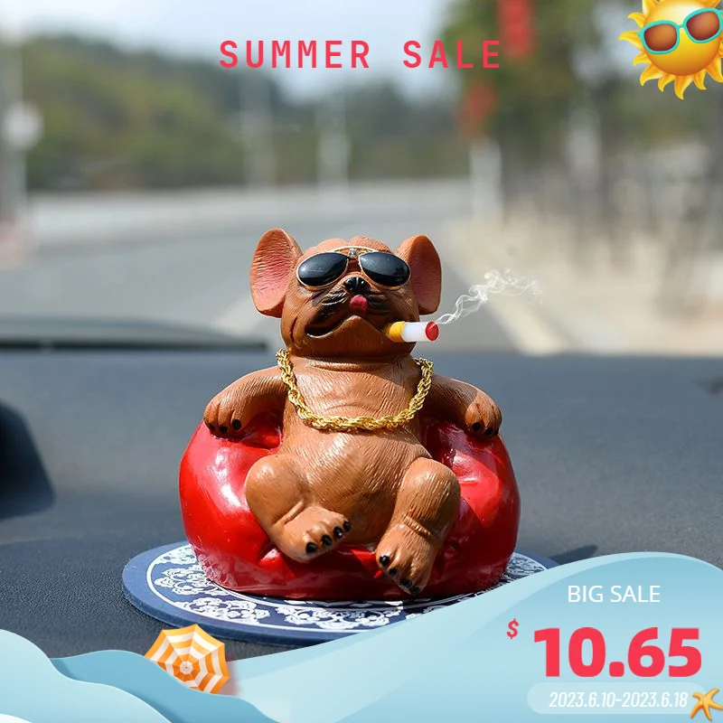 Creative Social Dog Car Decoration Muscle Dog Smoking Car Personalized Decorations Car-mounted
Creative Social Dog Car Decoration Muscle Dog Smoking Car Personalized Decorations Car-mounted