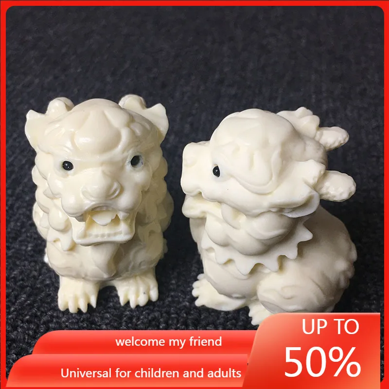 Shanghai Ivory Nut Carved Animal Pattern KIRIN 6*5*3.5cm Home Office Tea Ornaments Decoration a Pair of Gift Box
Shanghai Ivory Nut Carved Animal Pattern KIRIN 6*5*3.5cm Home Office Tea Ornaments Decoration a Pair of Gift Box