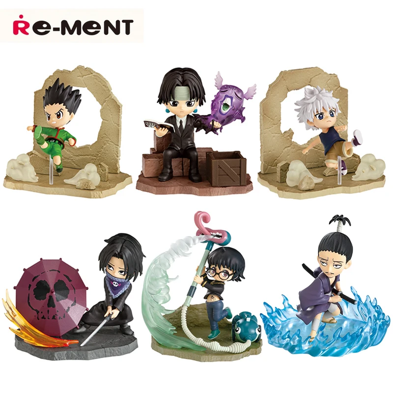 Оригинальная настольная кукла охотника Re-ment Vol.2 GON FREECSS Killua Zoldyck аниме экшн-Фигурки