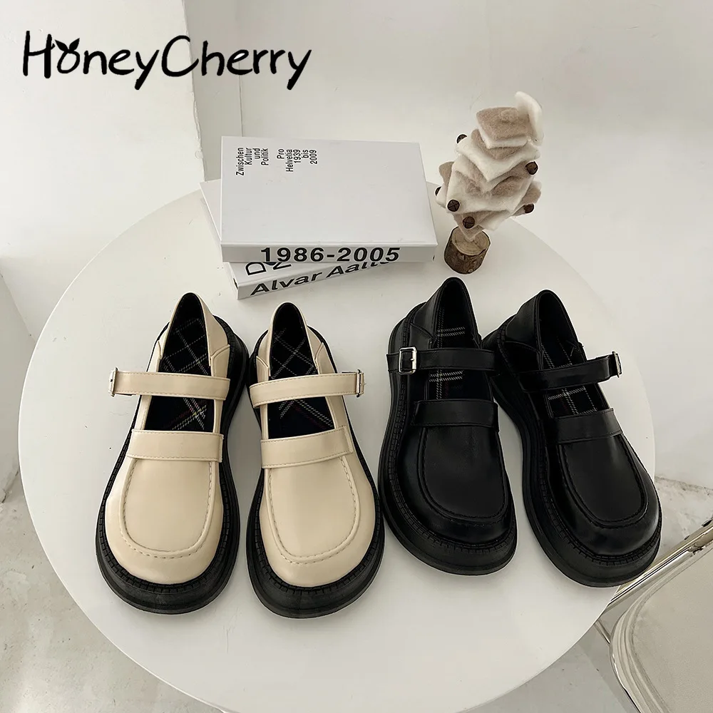 Honeycherry Retro Leather Shoes Women's 2022 Spring New Fashion British Style Heightened Head Casual Work Comfortable Shoes
Honeycherry Retro Leather Shoes Women's 2022 Spring New Fashion British Style Heightened Head Casual Work Comfortable Shoes