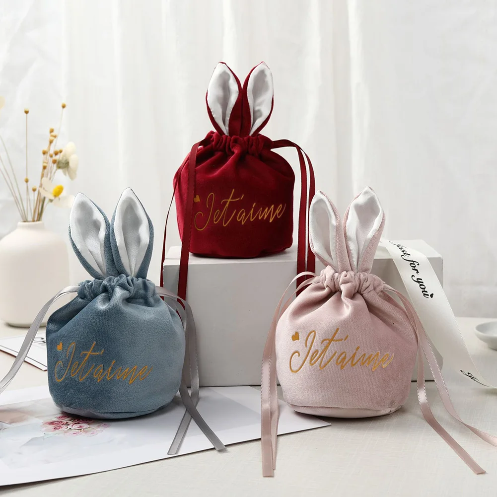 Candy Bags Bunny Ear Velvet Gift Bags Snack Goodie Easter Party Bags Set Easter Packaging Bags Handbag Storage Cute Boxes
Candy Bags Bunny Ear Velvet Gift Bags Snack Goodie Easter Party Bags Set Easter Packaging Bags Handbag Storage Cute Boxes