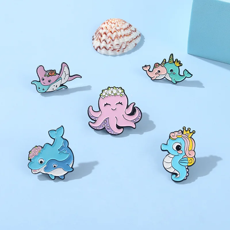 Dolphin Seahorse Enamel Lapel Pins Cartoons Anime Badges Women's Fashion Brooches For Women Cute Animal Hijab Pin Vintage Brooch
Dolphin Seahorse Enamel Lapel Pins Cartoons Anime Badges Women's Fashion Brooches For Women Cute Animal Hijab Pin Vintage Brooch
