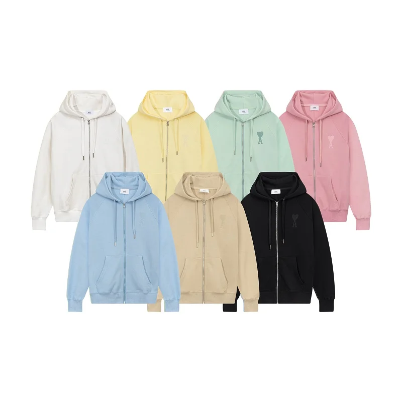 Autumn 2022 Women's Fashion Hoodie A Letter Heart Shaped Macaron Embroidered Oversized Zipper Coat Men's And Women's Hoodies 
Autumn 2022 Women's Fashion Hoodie A Letter Heart Shaped Macaron Embroidered Oversized Zipper Coat Men's And Women's Hoodies