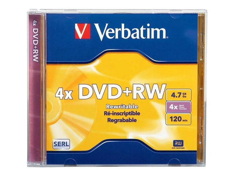 

VERBATIM DVD+RW BRANDED CD/DVD 1CT page yield