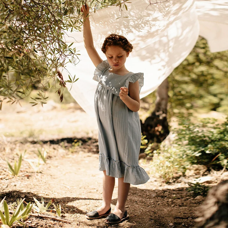 Summer New Retro Flowy Ruffle Girls Dress 100% Cotton Baby Girl Square Neck Casual Loose Dresses Children's Clothing TZ132
Summer New Retro Flowy Ruffle Girls Dress 100% Cotton Baby Girl Square Neck Casual Loose Dresses Children's Clothing TZ132