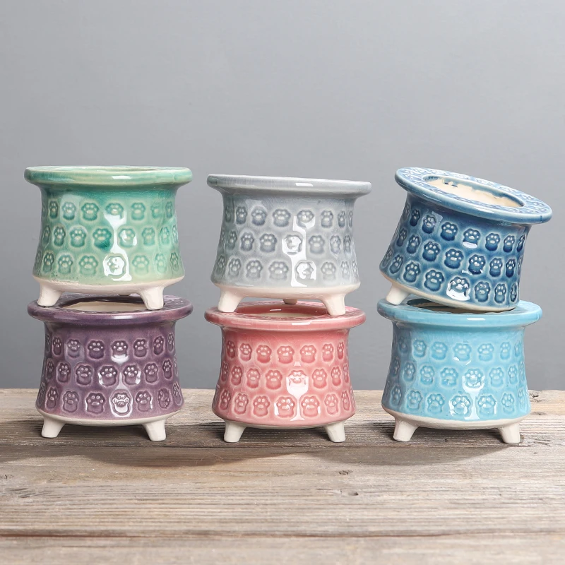 New Open Seal Flower Pot Ceramic Clay Plain Burning Breathable Simple Small Fresh Candy Color Ice Cracked Flesh Flower Pot
New Open Seal Flower Pot Ceramic Clay Plain Burning Breathable Simple Small Fresh Candy Color Ice Cracked Flesh Flower Pot