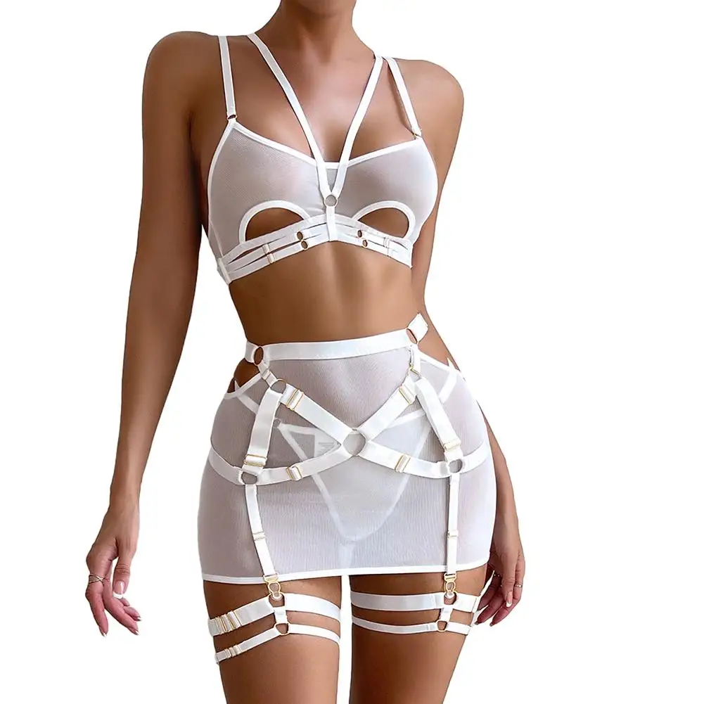 Women Sexy Lingerie Suit Ultra Thin Perspective Suspender Underwear Open Crotch Erotic Lingerie Complex Girdle Belt Outfit
Women Sexy Lingerie Suit Ultra Thin Perspective Suspender Underwear Open Crotch Erotic Lingerie Complex Girdle Belt Outfit