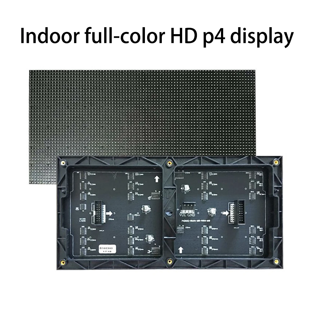 

P4 Indoor RGB Full Color LED Screen 64x32 Pixels Panels SMD 2121 Matrix Module 256X128mm 2048 Dots For Advertising Display