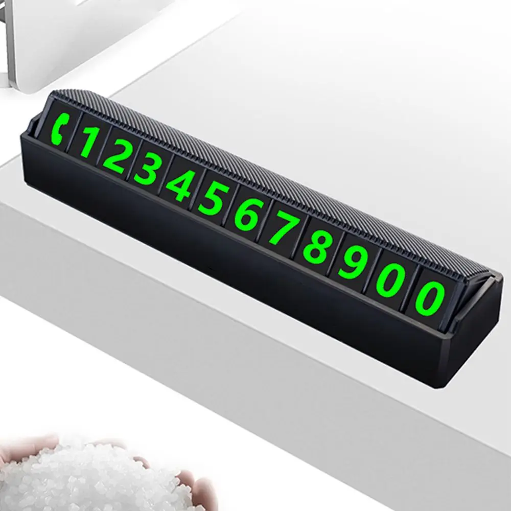 Creative Phone Number Plate Luminous Auto Sticker Car Temporary Parking Card Stop Sign
Creative Phone Number Plate Luminous Auto Sticker Car Temporary Parking Card Stop Sign