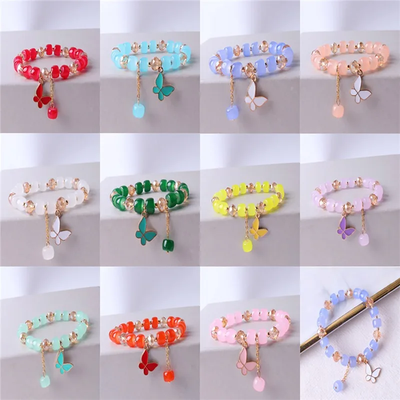 Candy Gum Butterfly Crystals Women Bracelet Chains for Girls Friends Student Y2k Jewelry Beads Bracelets Aesthetic Charm
Candy Gum Butterfly Crystals Women Bracelet Chains for Girls Friends Student Y2k Jewelry Beads Bracelets Aesthetic Charm