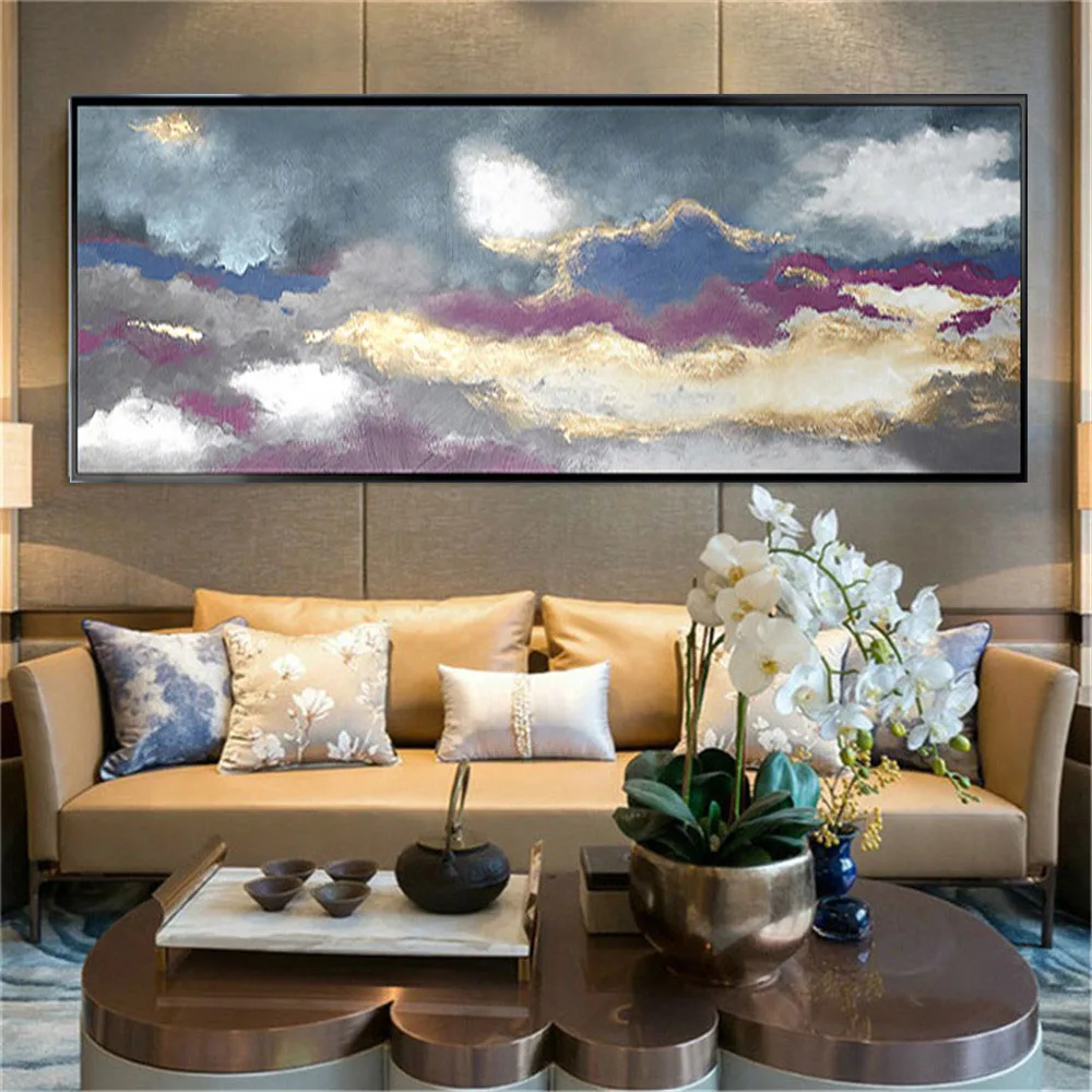 Hand Painted Oil On Canvas Painting Modern Abstract Purple Gold Art Painting Home Living Room Decoration No Framed
Hand Painted Oil On Canvas Painting Modern Abstract Purple Gold Art Painting Home Living Room Decoration No Framed